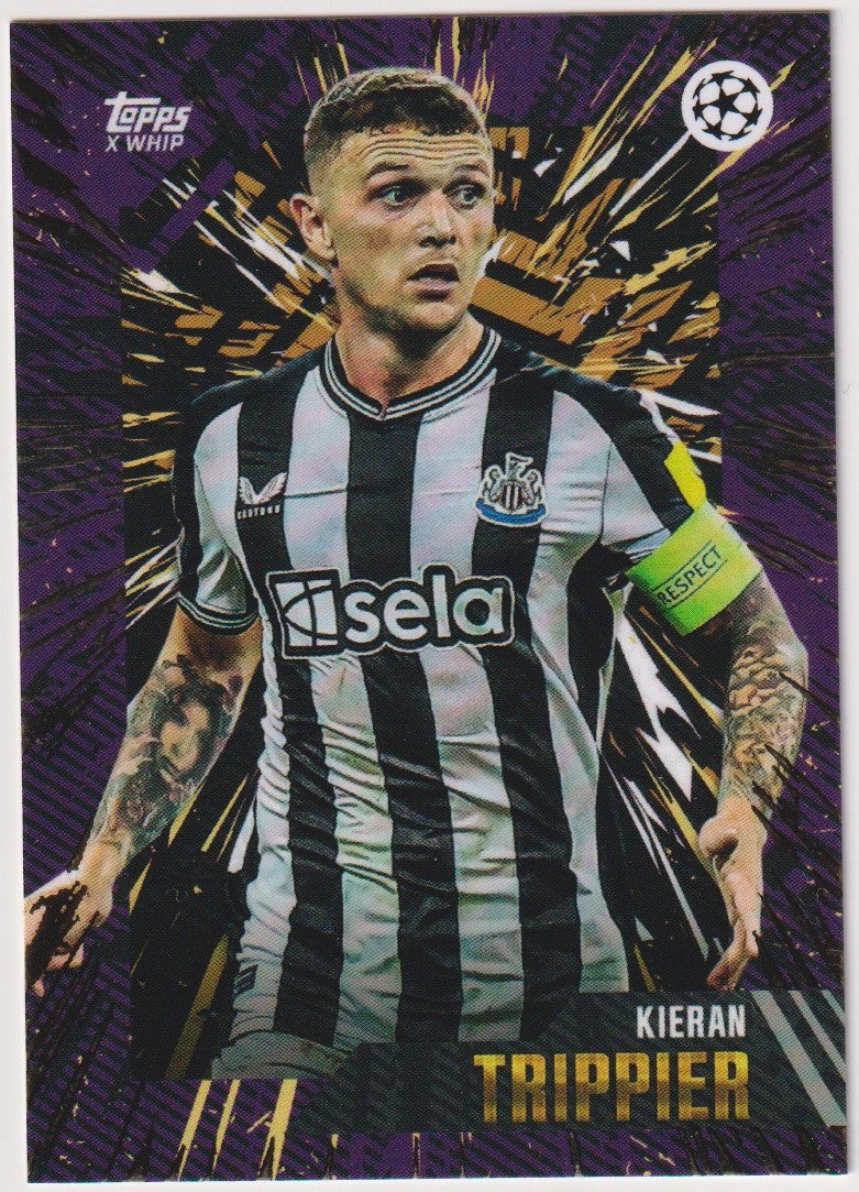 Topps X 2022-23 Kieran Trippier Newcastle United UEFA Champions League Parallel – Bild 1