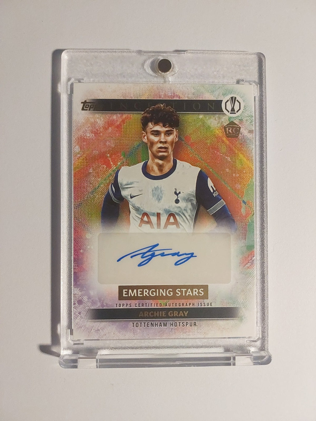 Topps Inception 2024-25 Archie Gray Auto Tottenham Hotspur Rookie Rare Parallel – Bild 1