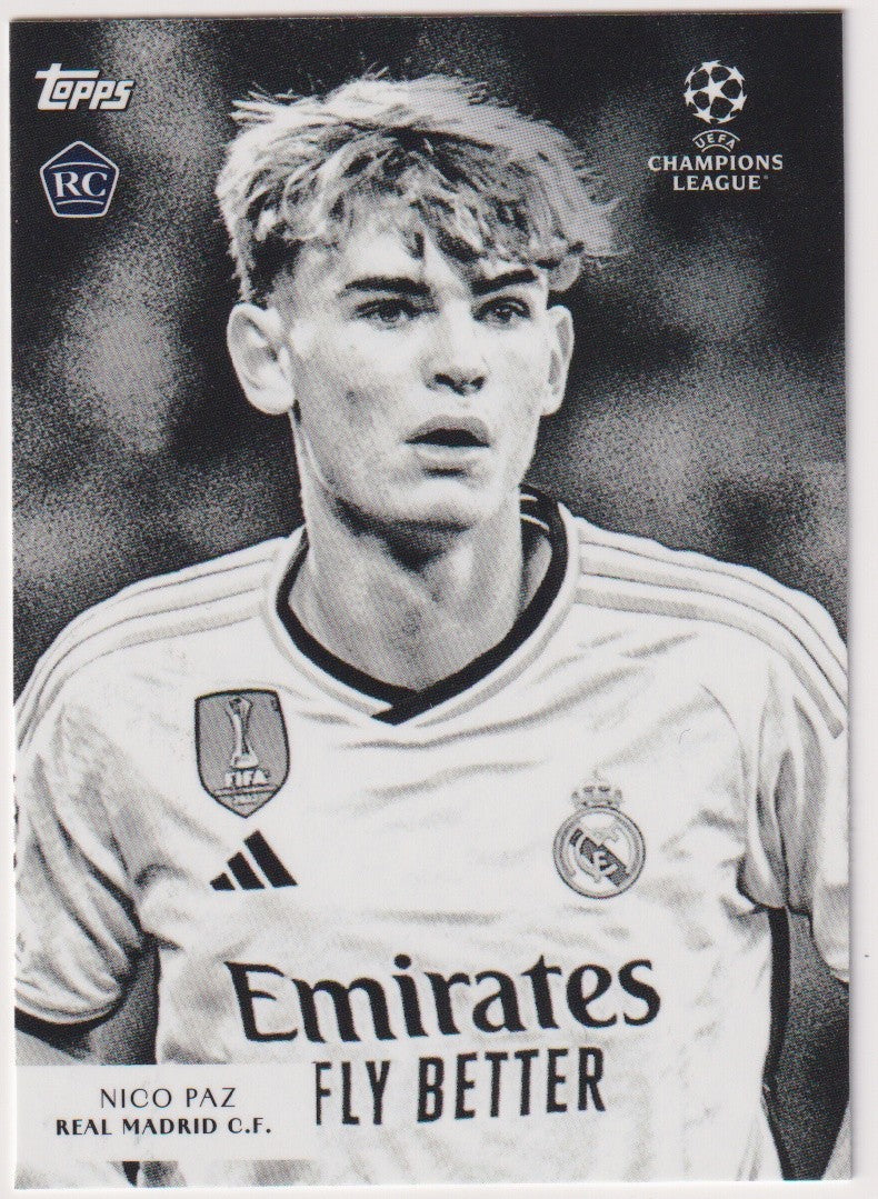 Topps Simplicidad 2024-25 Nico Paz Rookie Real Madrid C.F. Parallel Rare – Bild 1