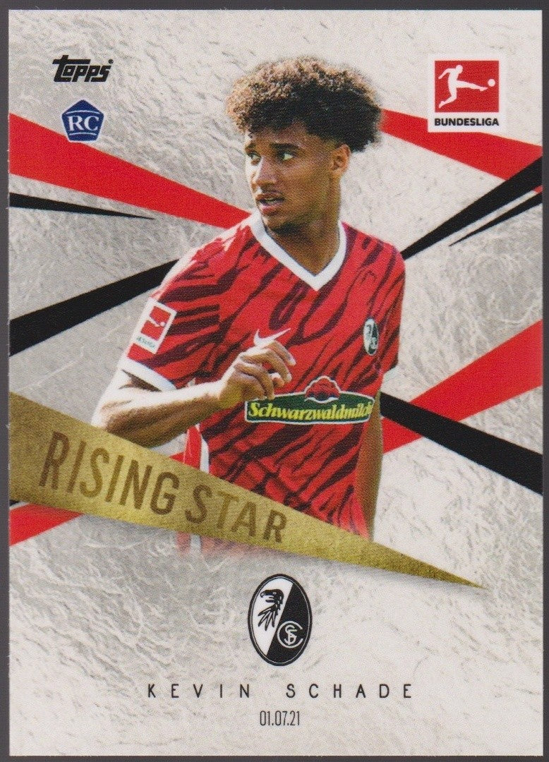 Topps Bundesliga 2021-22 Kevin Schade SC Freiberug Rookie Parallel Rare – Bild 1