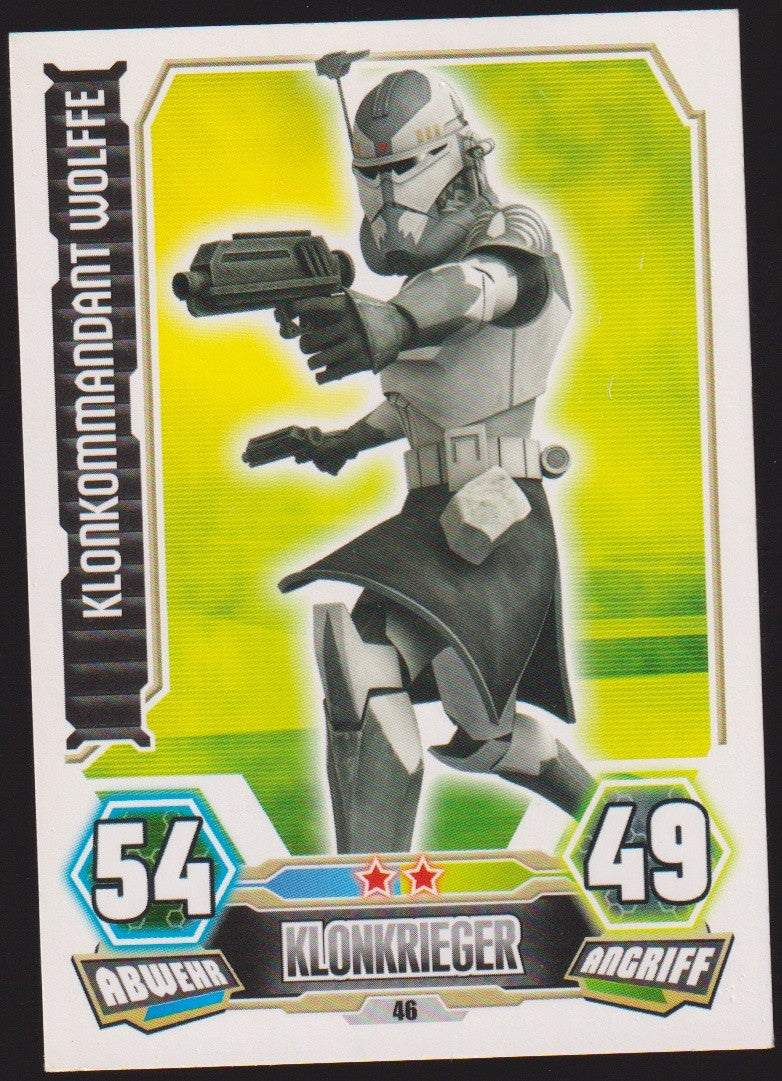 Topps Star Wars 2012 Klonkommandant Wolffe Republik Klonkrieger TCG Rare – Bild 1