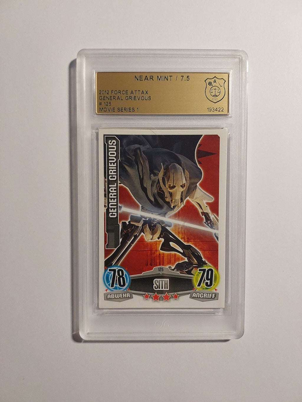 Topps Star Wars 2012 General Grievous Sith Separatisten GSG 7.5 = PSA Vintage – Bild 1