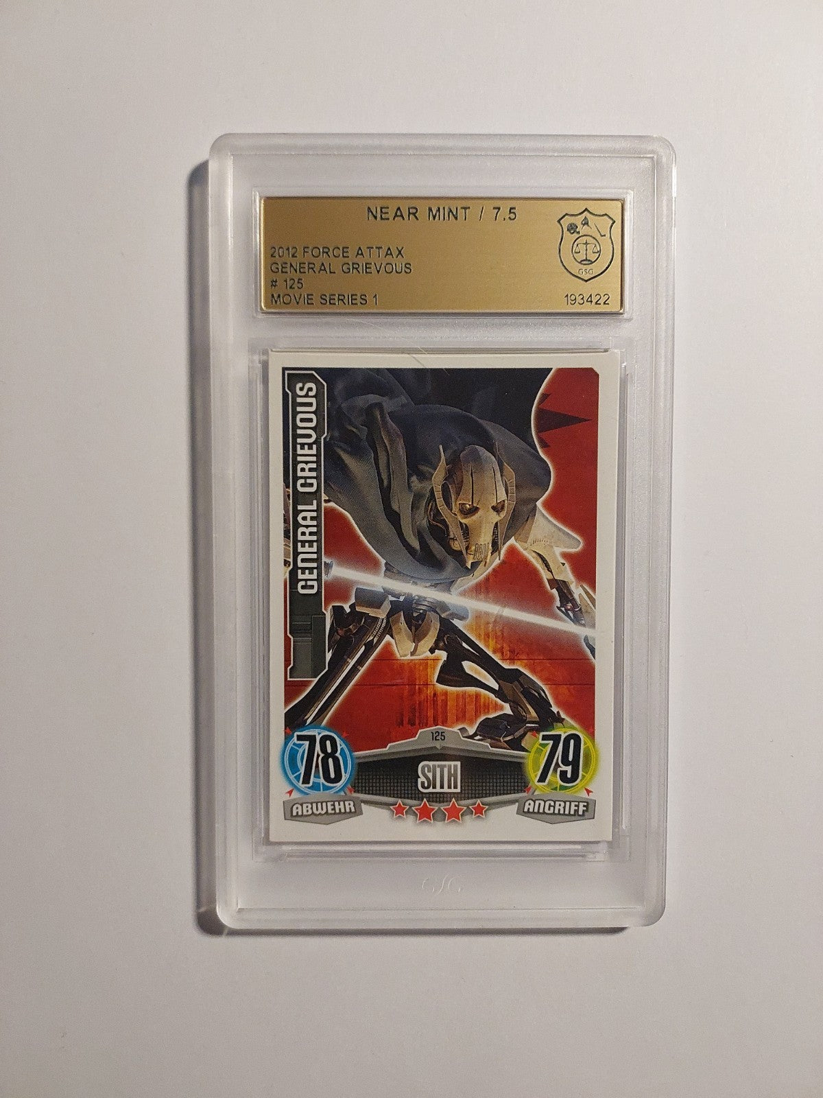 Topps Star Wars 2012 General Grievous Sith Separatisten GSG 7.5 = PSA Vintage – Bild 1