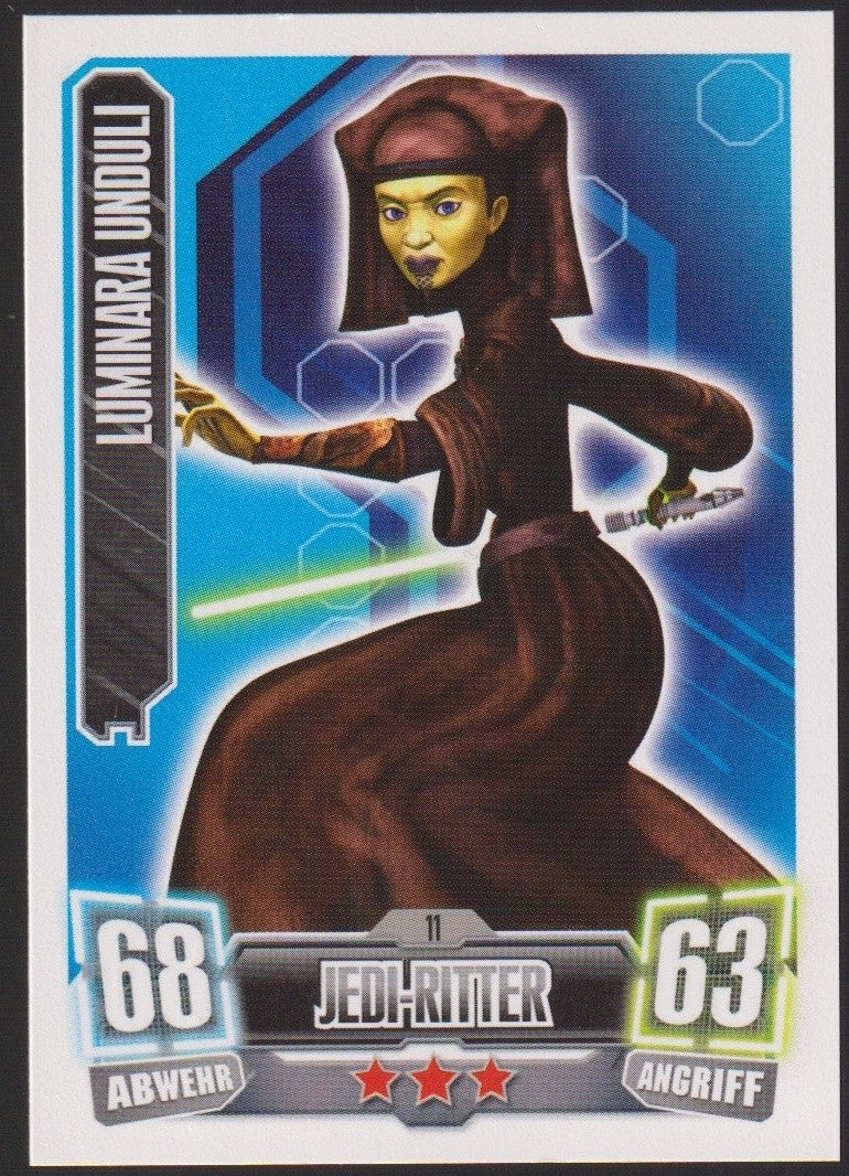Topps Star Wars 2011 Luminara Unduli Republik Jedi-Ritter TCG Rare #68 – Bild 1