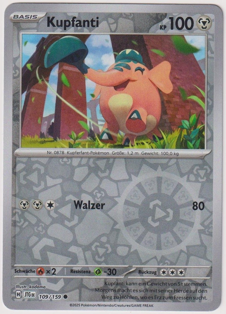 Pokemon TCG Cufant #109/159 Common (C) Reverse Holo Deutsch 2025 – Bild 1
