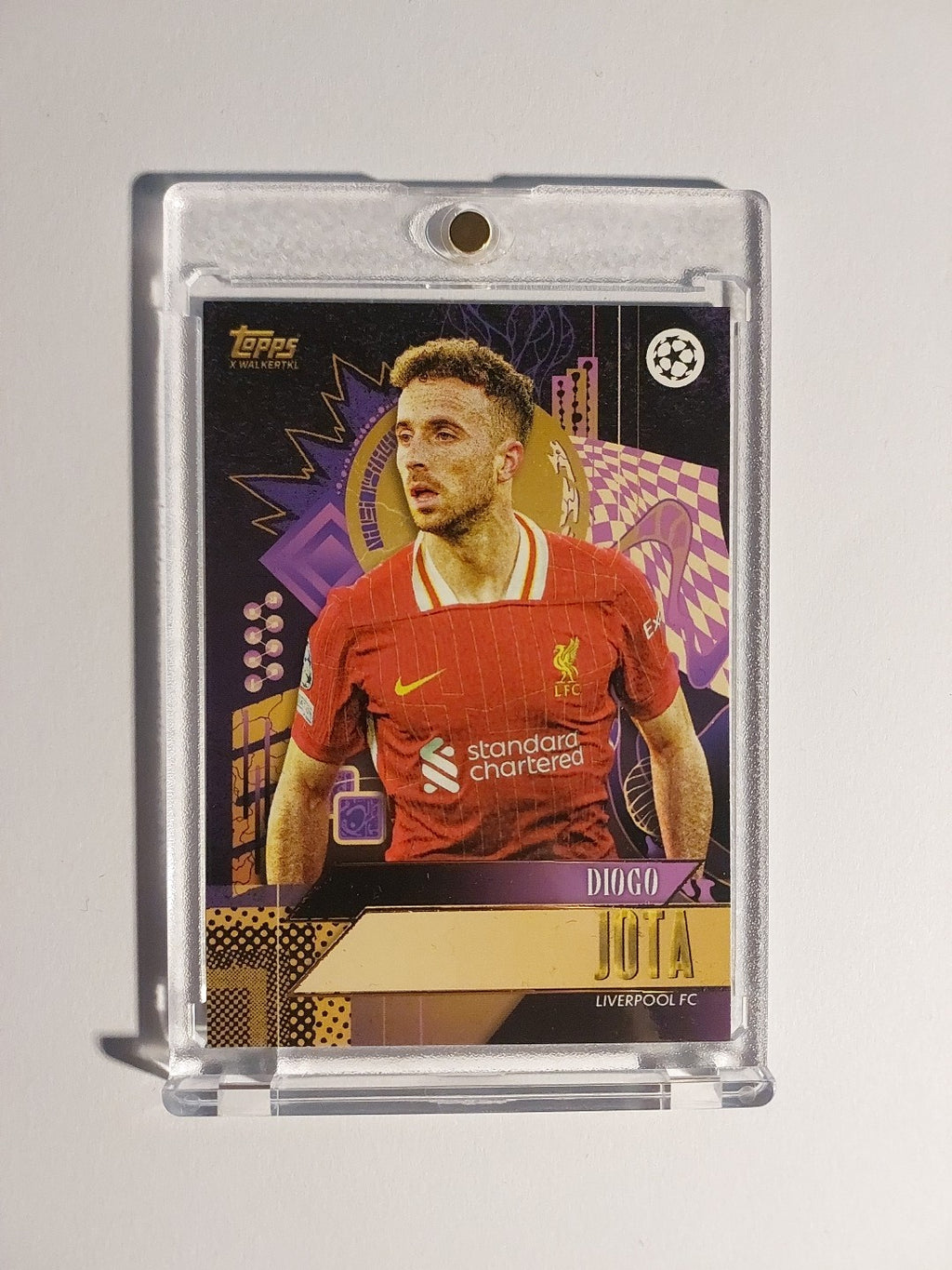Topps Gold 2024-25 Diogo Jota Liverpool Portugal Parallel Ultra Rare Hit – Bild 1