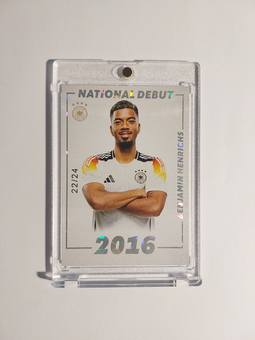 Panini DFB Team Set 2024 Benjamin Henrichs Parallel 22/24 Refractor Ultra Rare – Bild 1