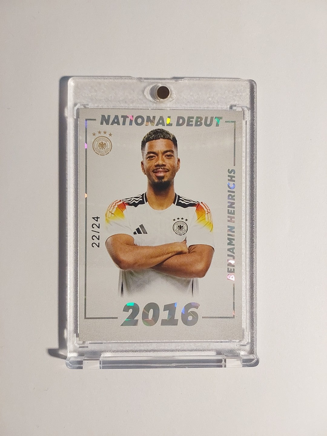 Panini DFB Team Set 2024 Benjamin Henrichs Parallel 22/24 Refractor Ultra Rare – Bild 1
