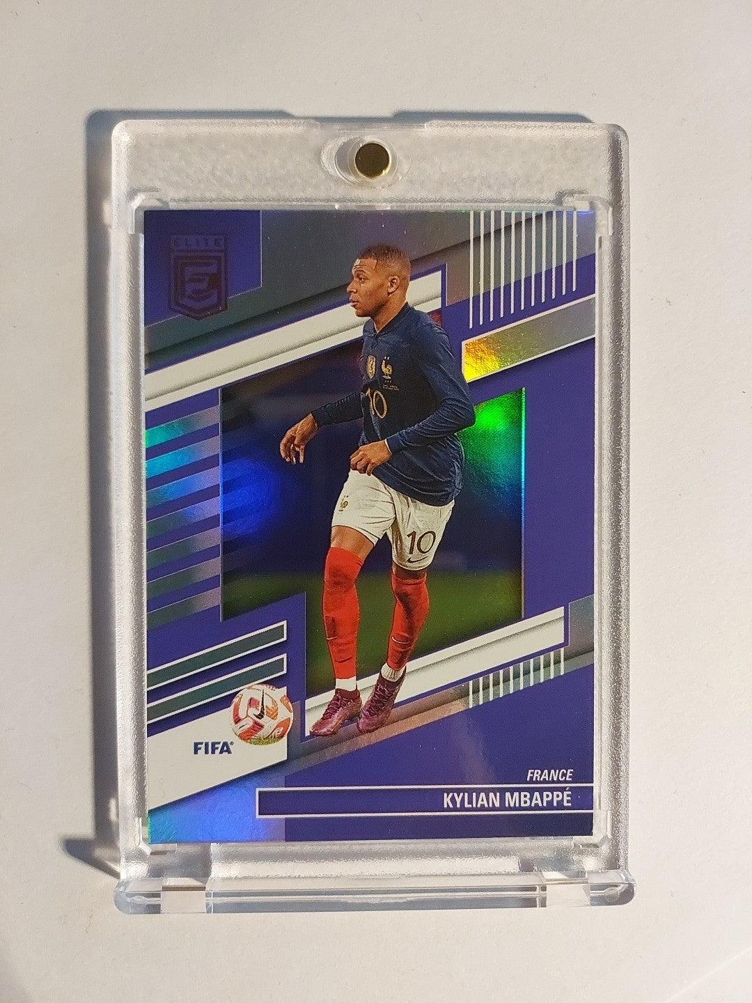 Panini Elite 2022-23 Kylian Mbappé Frankreich Parallel Refractor Insert Rare Hit – Bild 1
