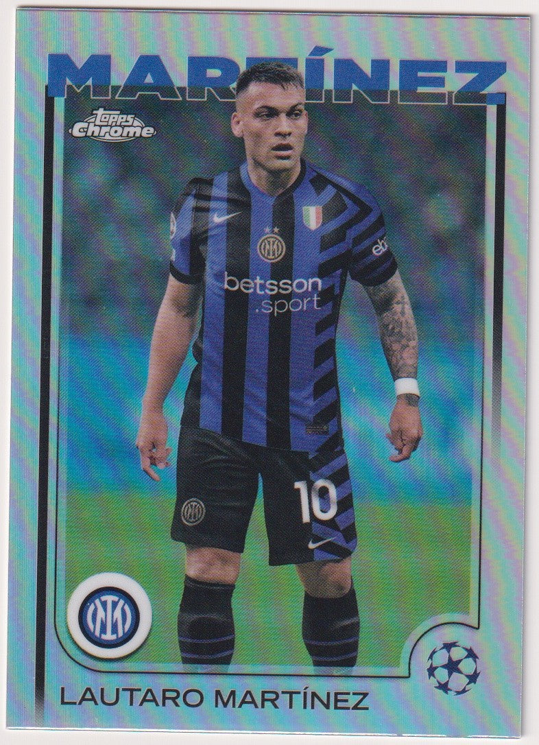Topps Chrome 2024-25 Lautaro Martínez FC Internazionale Milano Parallel – Bild 1