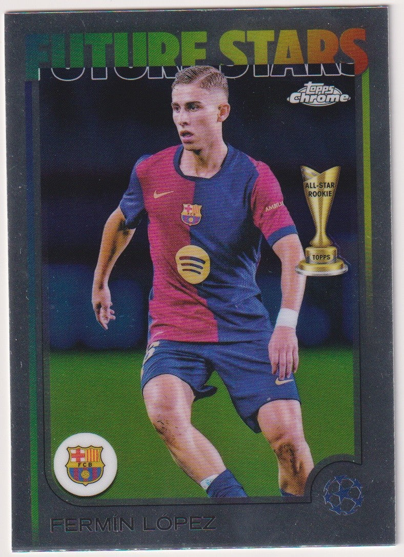 Topps Chrome 2025-26 Fermín López Rookie FC Barcelona Parallel Rare – Bild 1