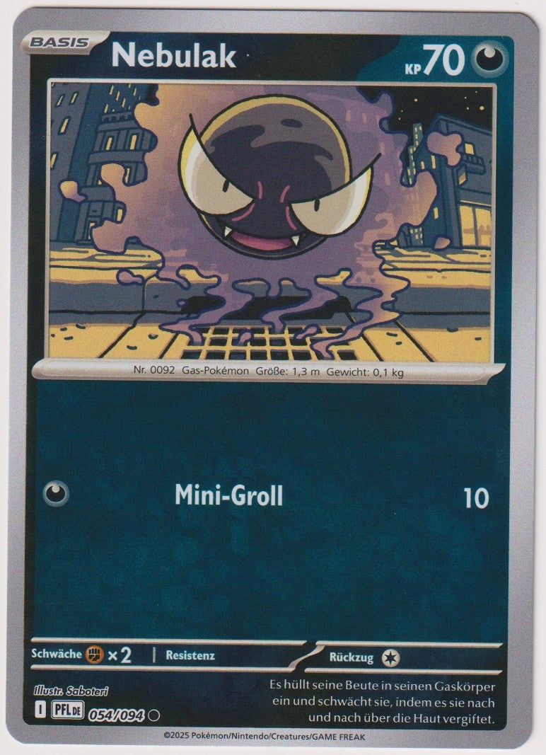 Pokemon TCG Gastly #54/094 Common (C) Deutsch 2025 – Bild 1