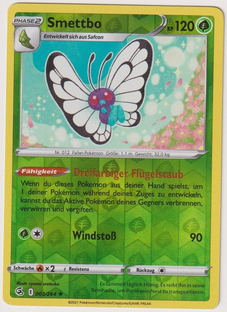 Pokemon TCG Butterfree #3/264 Rare (R) Reverse Holo Deutsch 2021 – Bild 1