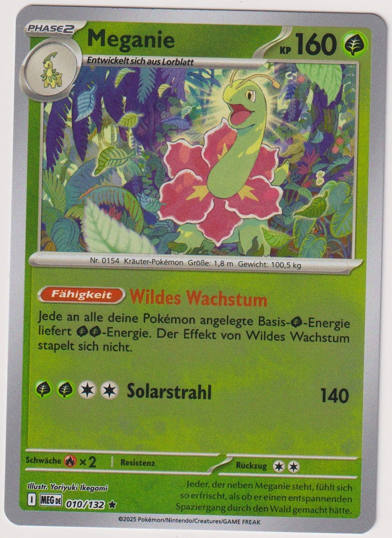 Pokemon TCG Meganium #10/132 Rare (R) Reverse Holo Deutsch 2025 – Bild 1