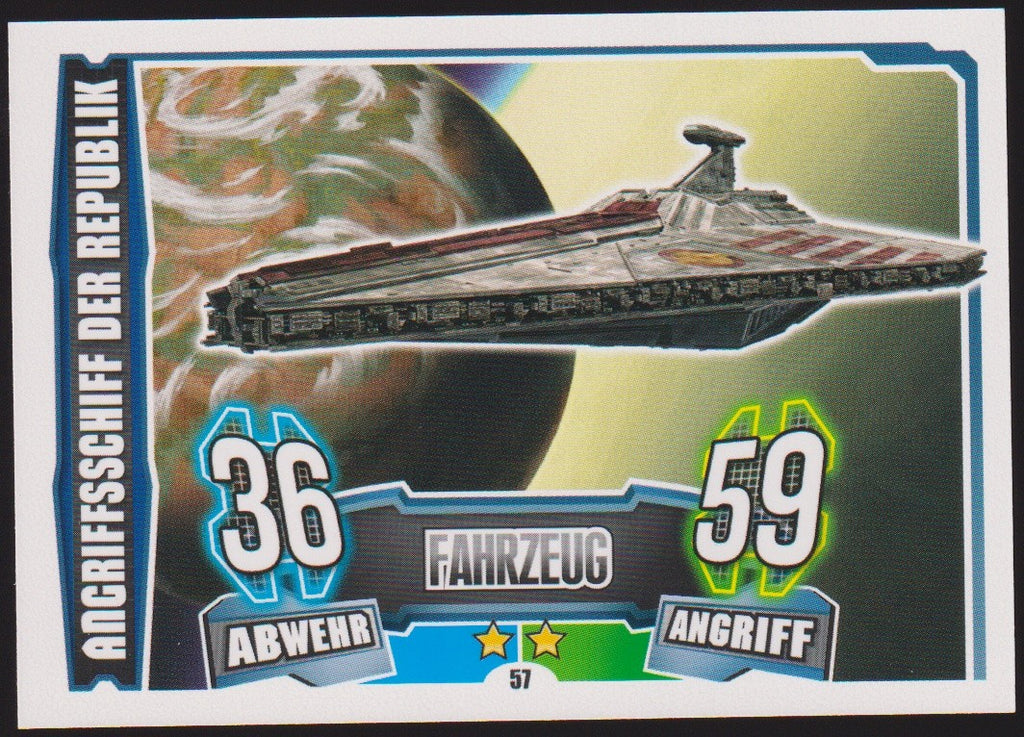 Topps Star Wars 2013 Angriffschiff der Republik Fahrzeug TCG Rare #57 – Bild 1