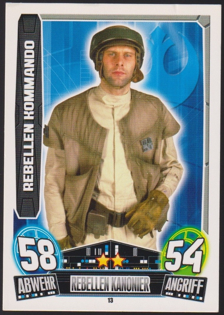 Topps Star Wars 2013 Rebellen Kommando Rebellen (Film Version) TCG Rare #58 – Bild 1
