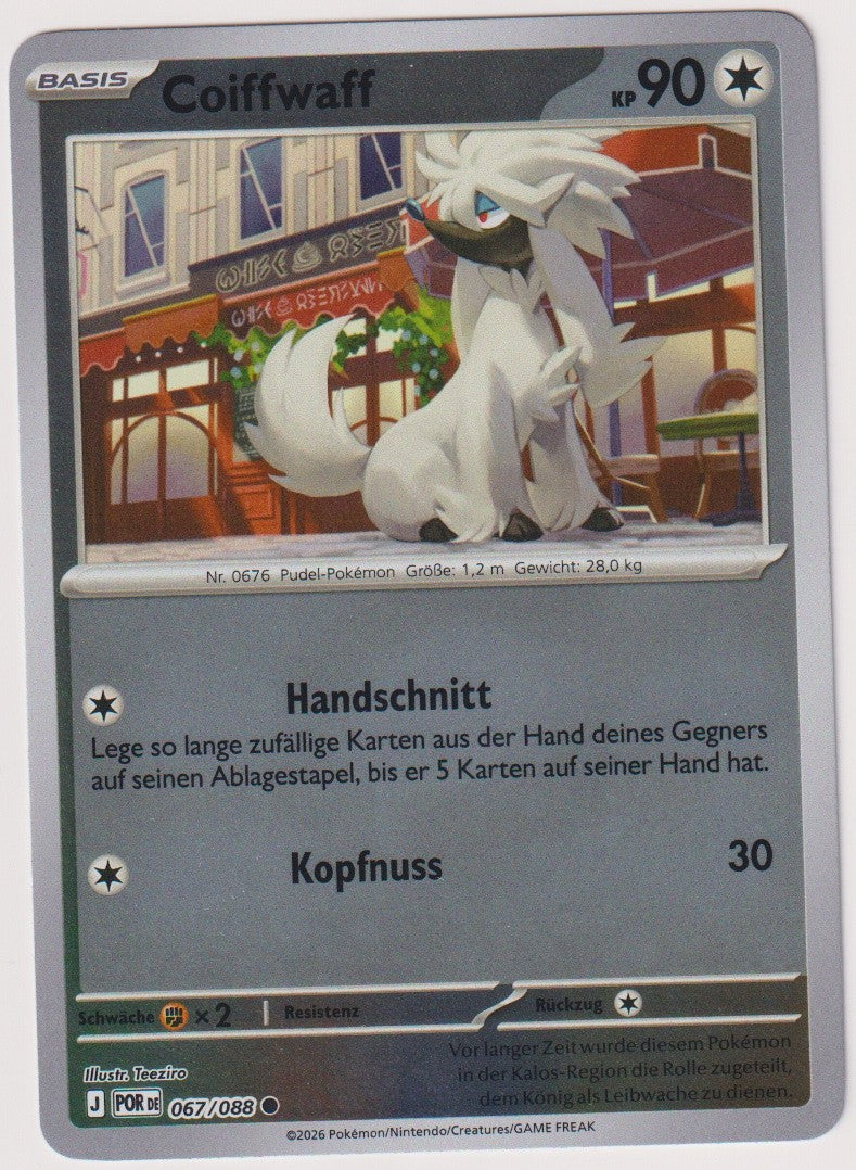 Pokemon TCG Furfrou #67/088 Common (C) Reverse Holo Deutsch 2026 – Bild 1
