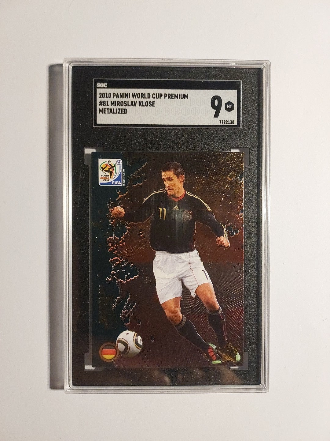 Panini World Cup Premium 2010 Miroslav Klose Deutschland Rare Parallel SGC 9 PSA – Bild 1