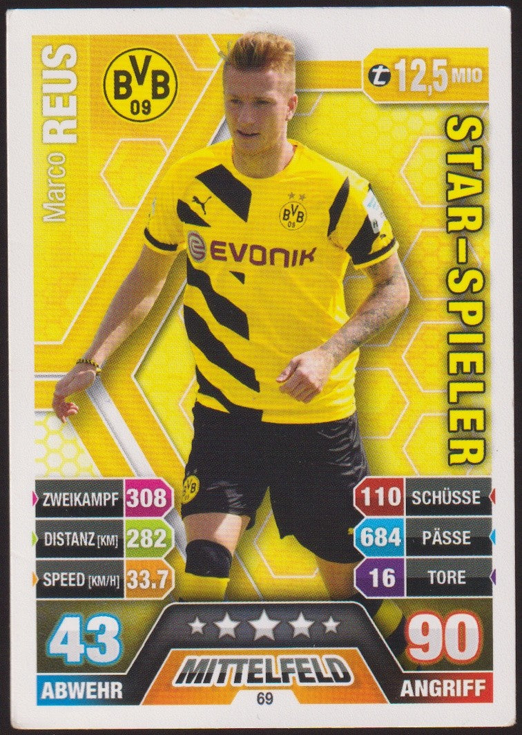 Topps Match Attax Marco Reus BVB 09 Bundesliga Parallel Rare – Bild 1