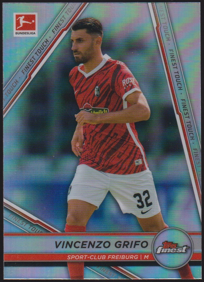 Topps Finest 2023-24 Vincenzo Grifo Sport-Club Freiburg Parallel Rare – Bild 1