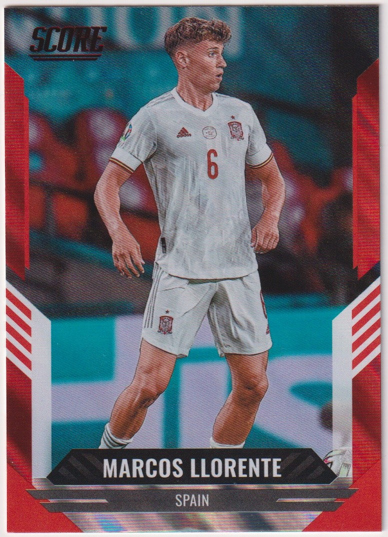 Panini 2021-22 Panini - Score Soccer 2021-22 Marcos Llorente Spanien Parallel – Bild 1