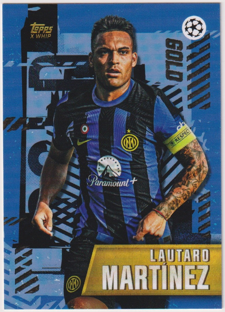 Topps Gold Lautaro Martínez Inter Milan UEFA Champions League Parallel Rare – Bild 1