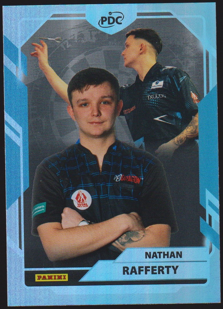Panini PDC World Championship 2026 Nathan Rafferty Refractor Parallel – Bild 1