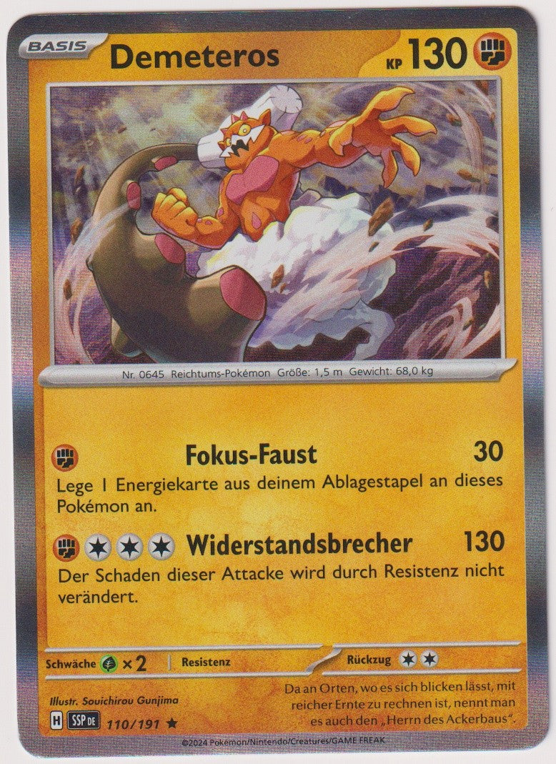 Pokemon TCG Landorus #110/191 Rare (R) Holo Deutsch 2024 – Bild 1