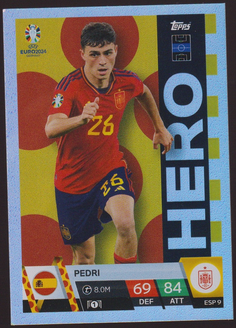 Topps Match Attax 2023-24 Pedri Spanien Parallel Rare – Bild 1