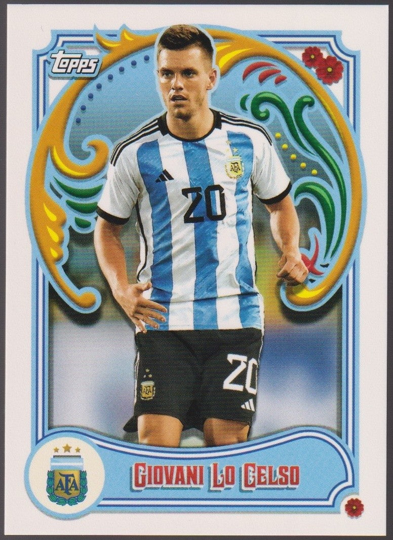 Topps 2022-23 Giovanni Lo Celso Argentina Parallel Rare – Bild 1