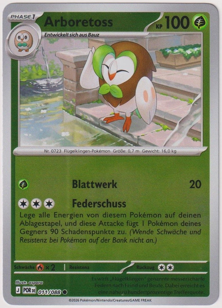 Pokemon TCG Dartrix #11/088 Common (C) Reverse Holo Deutsch 2026 – Bild 1