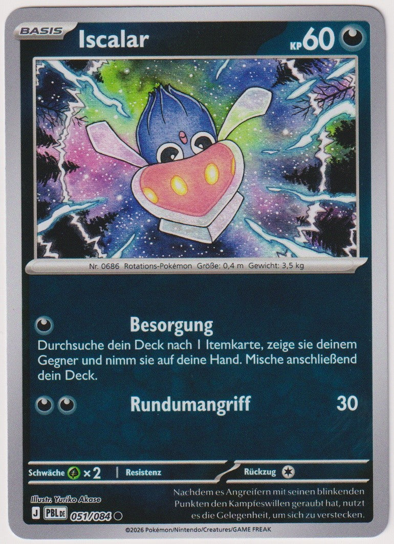 Pokemon TCG Inkay #51/084 Common (C) Reverse Holo Deutsch 2026 – Bild 1
