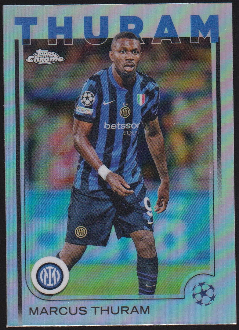 Topps Chrome Champions 2024-25 Marcus Thuram FC Internazionale Milano Parallel – Bild 1