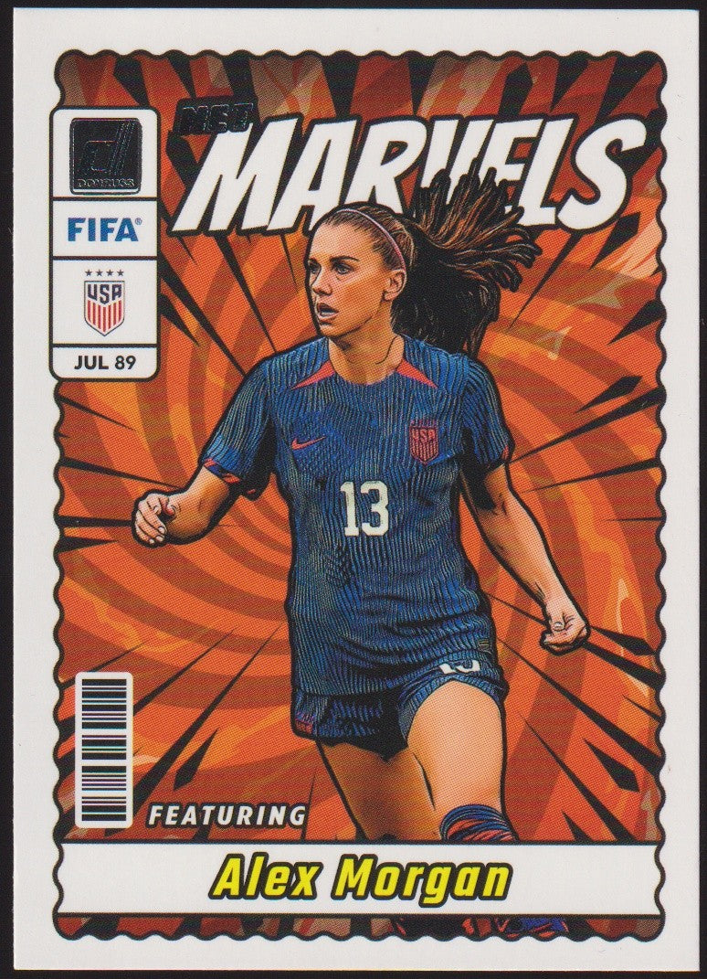 PANINI - DONRUSS SOCCER NET MARVELS 2022-23 Alex Morgan USA FIFA Parallel Rare – Bild 1