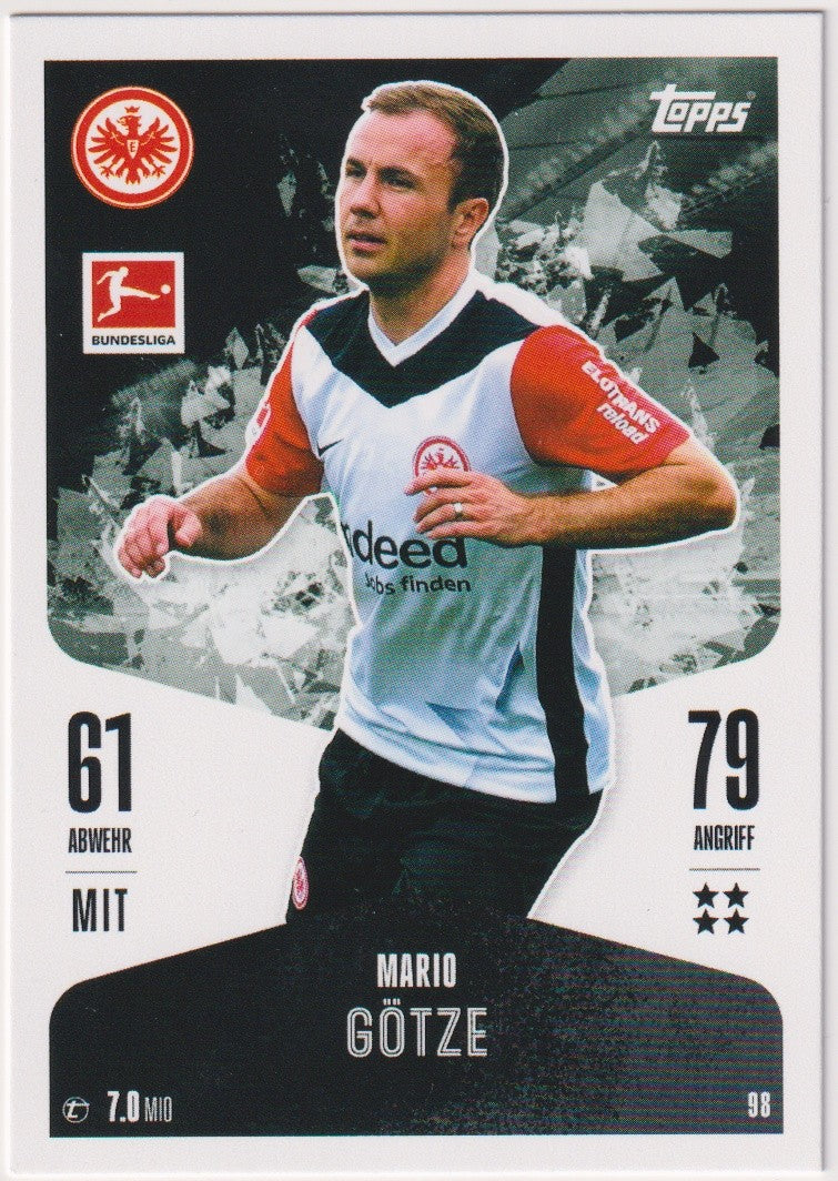 Topps Match Attax Trading Card Game 2024-25 Mario Götze Eintracht Frankfurt – Bild 1