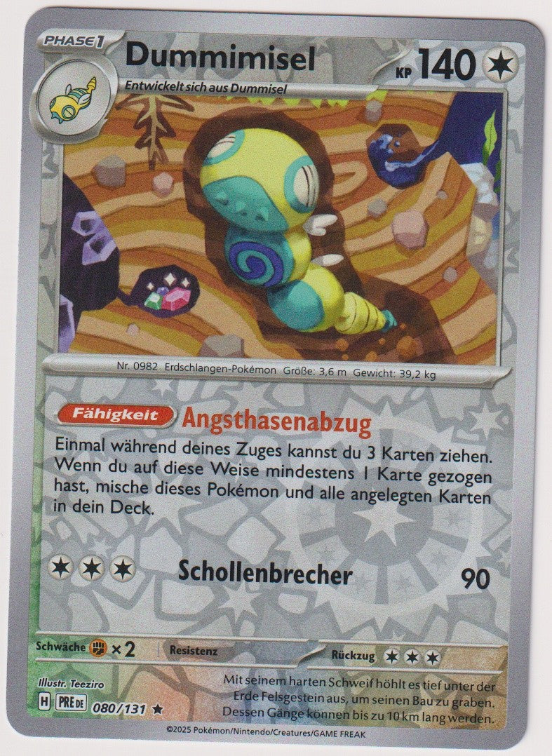 Pokemon TCG Dudunsparce #80/131 Rare (R) Reverse Holo Deutsch 2025 – Bild 1