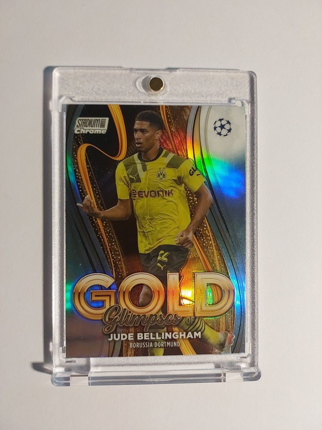 Topps Stadium Club 2022-23 Jude Bellingham Dortmund Parallel Refractor Insert – Bild 1