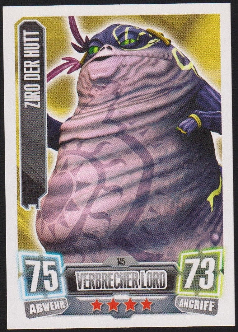 Topps Star Wars 2011 Ziro der Hutt Söldner Kopfgeldjäger TCG Rare #145 – Bild 1