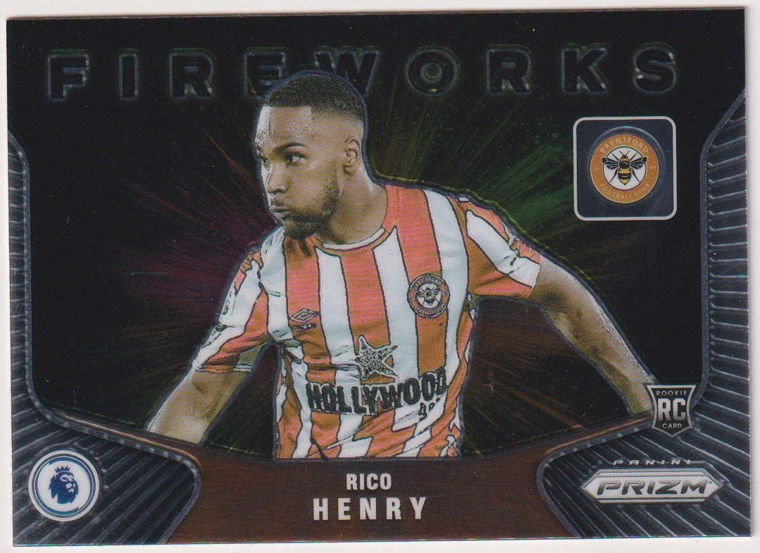 Panini Fireworks 2021-22 Rico Henry Rookie Brentford Parallel Rare – Bild 1
