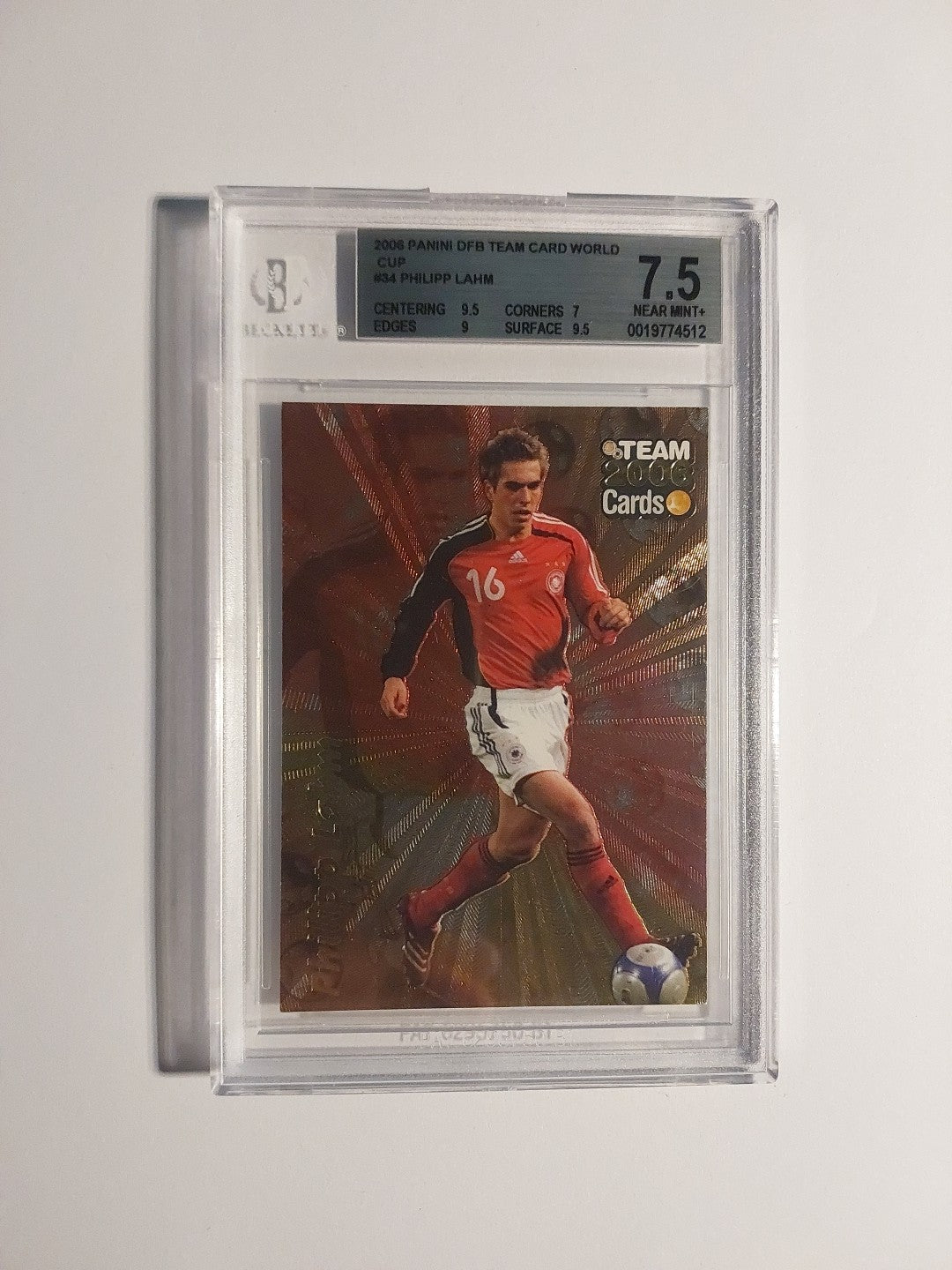 Panini World Cup 2006 Philipp Lahm Bayern München Vintage Legend BGS 7.5 PSA SGC – Bild 1