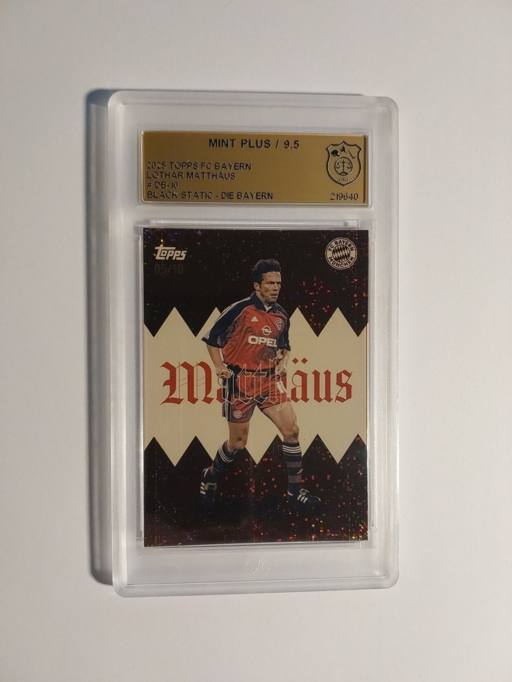 Topps Bayern München Set 2025-26 Lothar Matthäus Parallel 5/10 GSG 9.5 = PSA – Bild 1