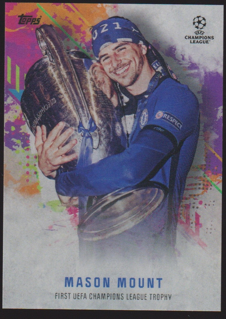 Topps UEFA Champions League Trophy 2021-22 Mason Mount Chelsea FC Parallel Rare – Bild 1