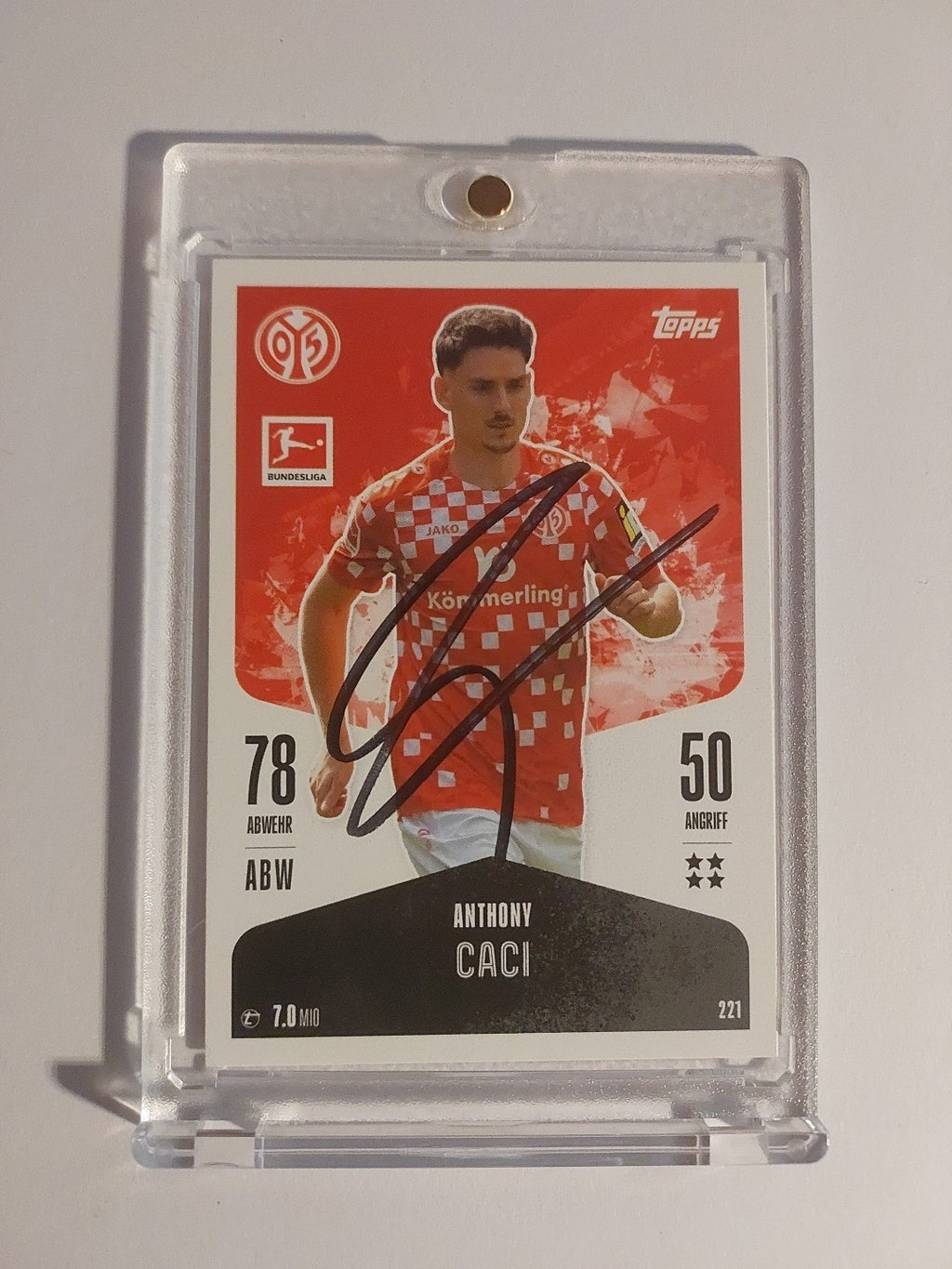 Topps Bundesliga 2024-25 Anthony Caci FSV Mainz 05 (On Card Auto) – Bild 1