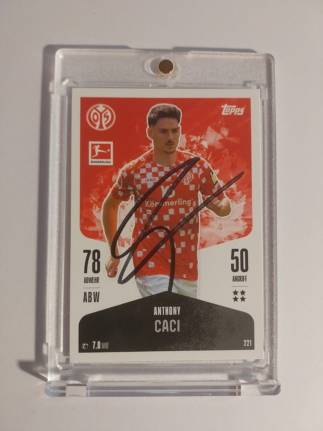 Topps Bundesliga 2024-25 Anthony Caci FSV Mainz 05 (On Card Auto) – Bild 1