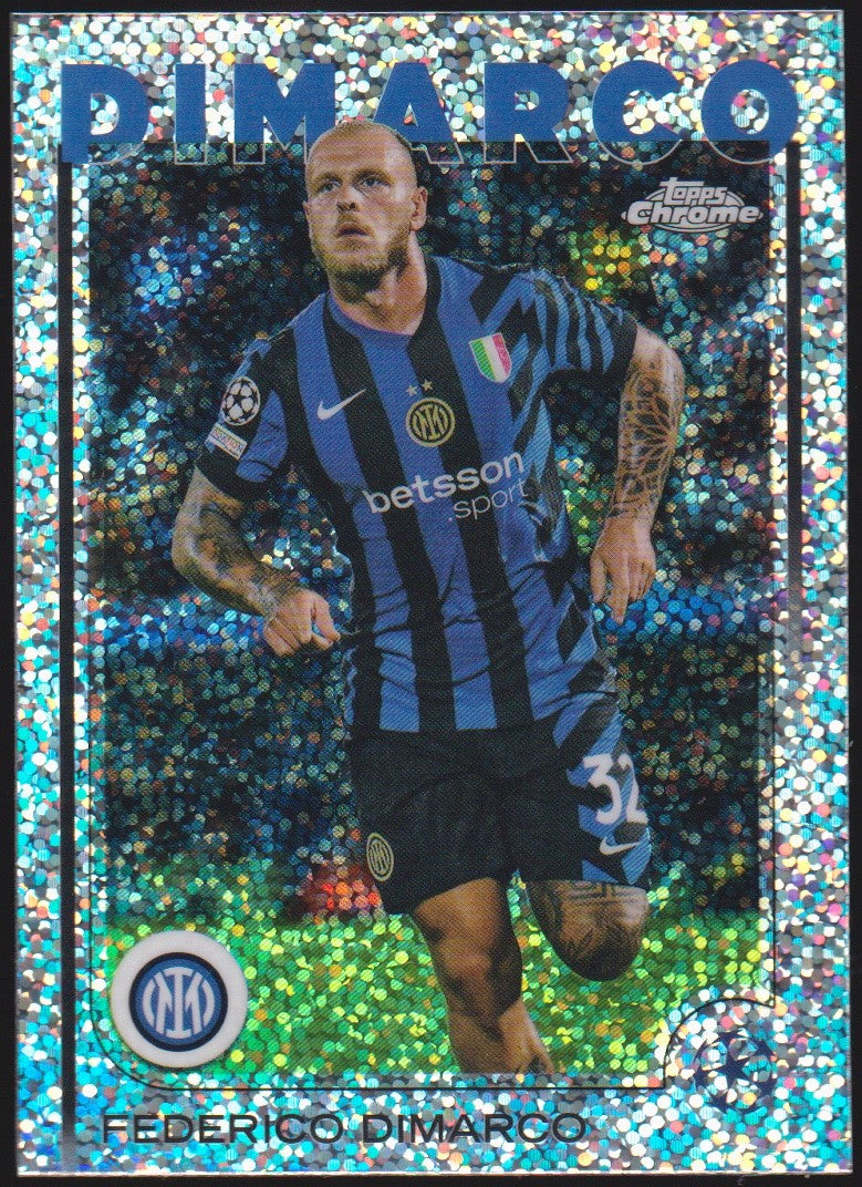 Topps Chrome 2023-24 Federico Dimarco FC Internazionale Milano Parallel Nr. 129 – Bild 1