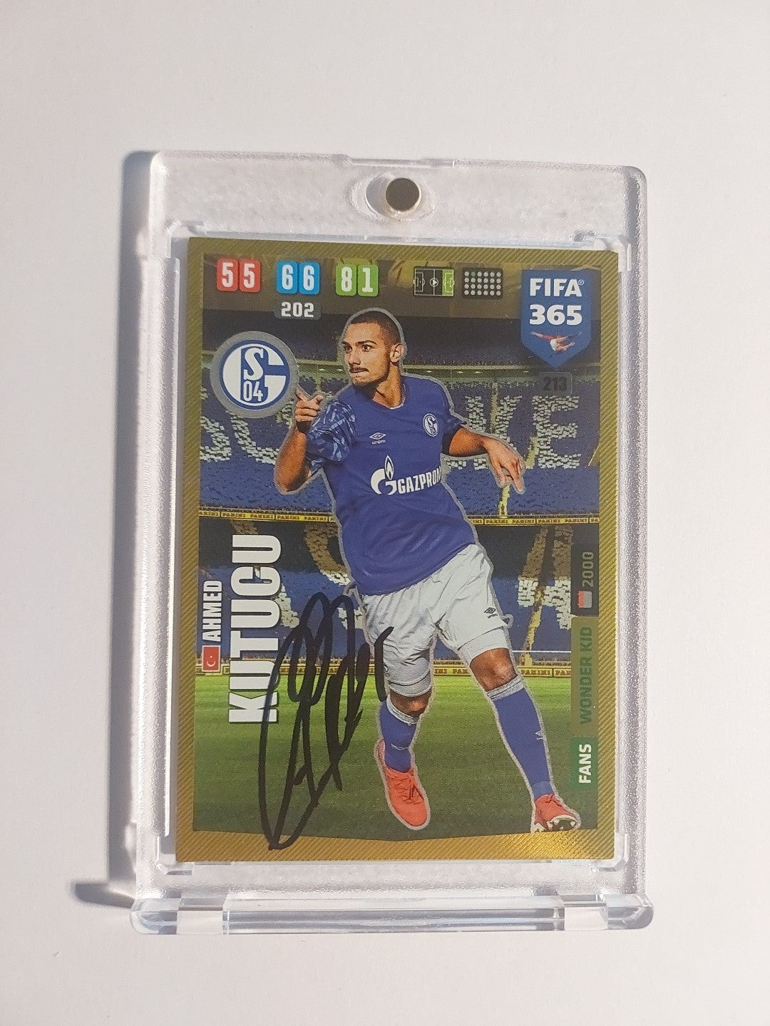 Panini 2019-20 Ahmed Kutucu Schlake 04 On Card Auto Parallel Ultra Rare Original – Bild 1