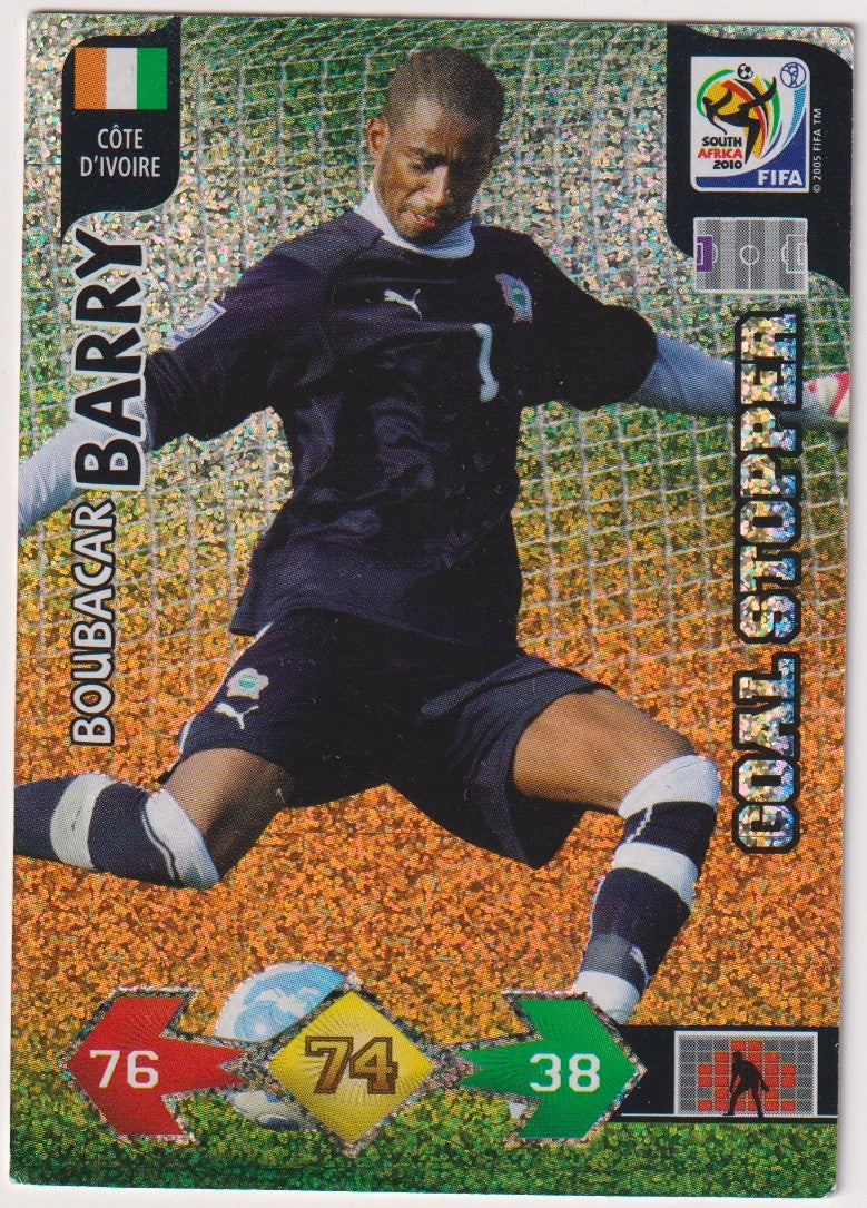 Panini 2009-10 Boubacar Barry Côte d'Ivoire Adrenalyn XL Parallel Rare – Bild 1