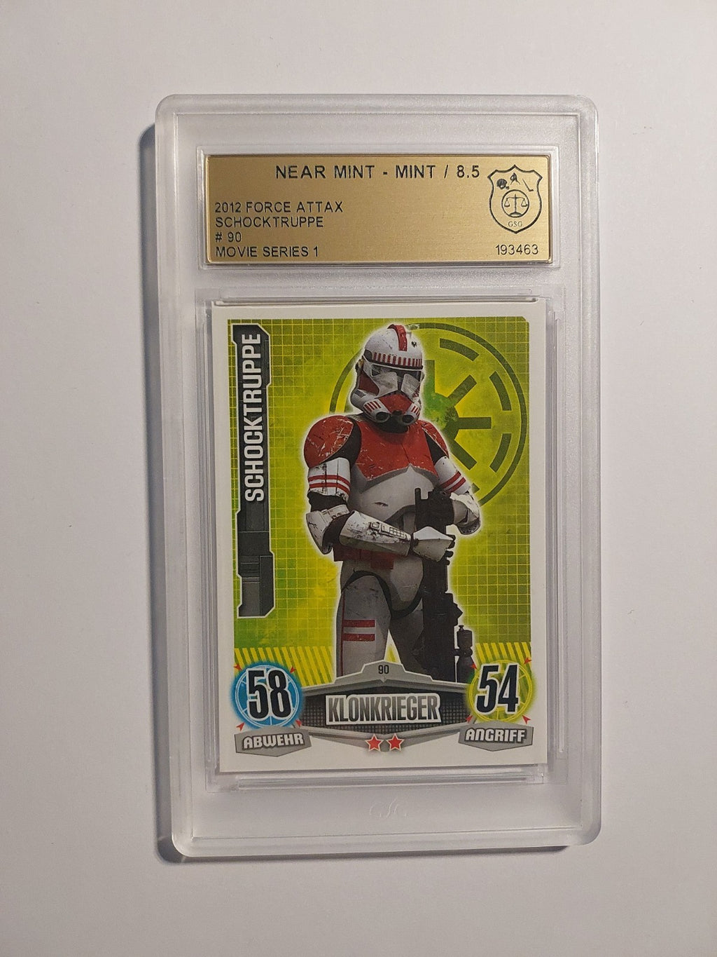 Topps Star Wars 2012 Schocktruppe Republik Klonkrieger GSG 8.5 = PSA Movie S1 – Bild 1