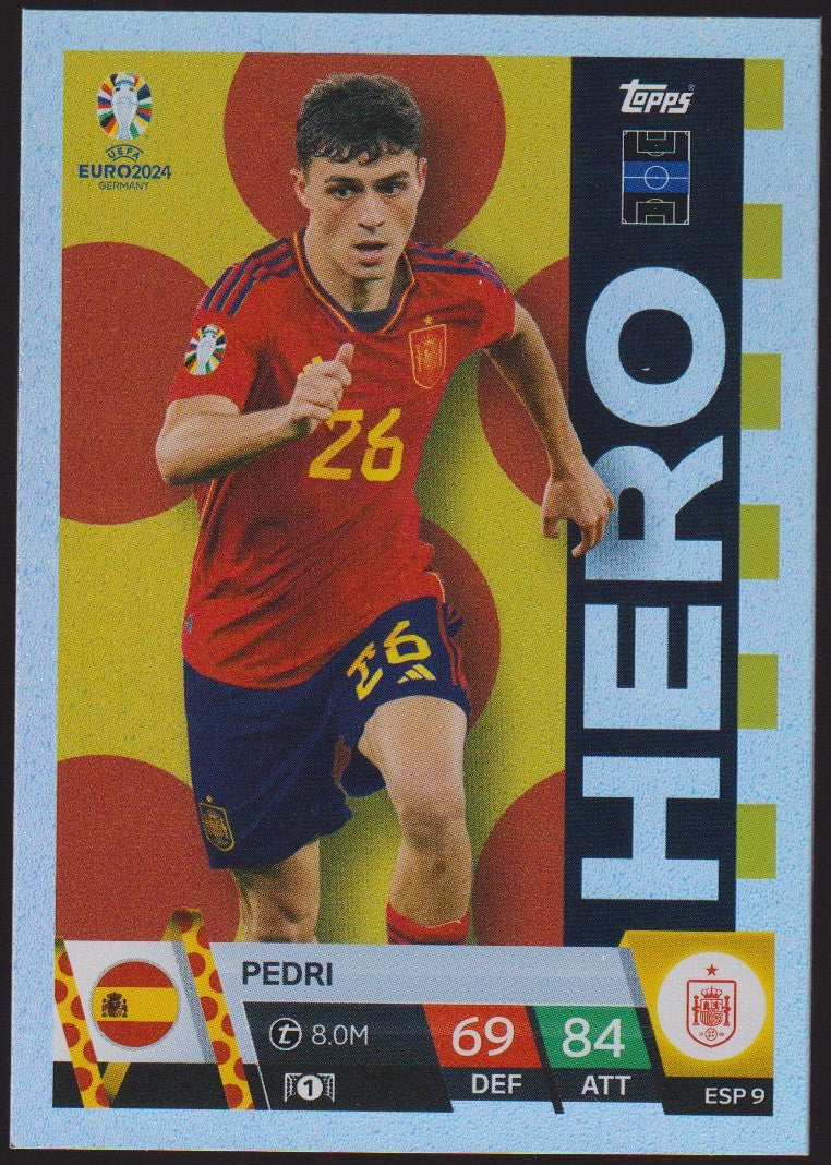 Topps Match Attax 2023-24 Pedri Spanien Parallel Rare – Bild 1