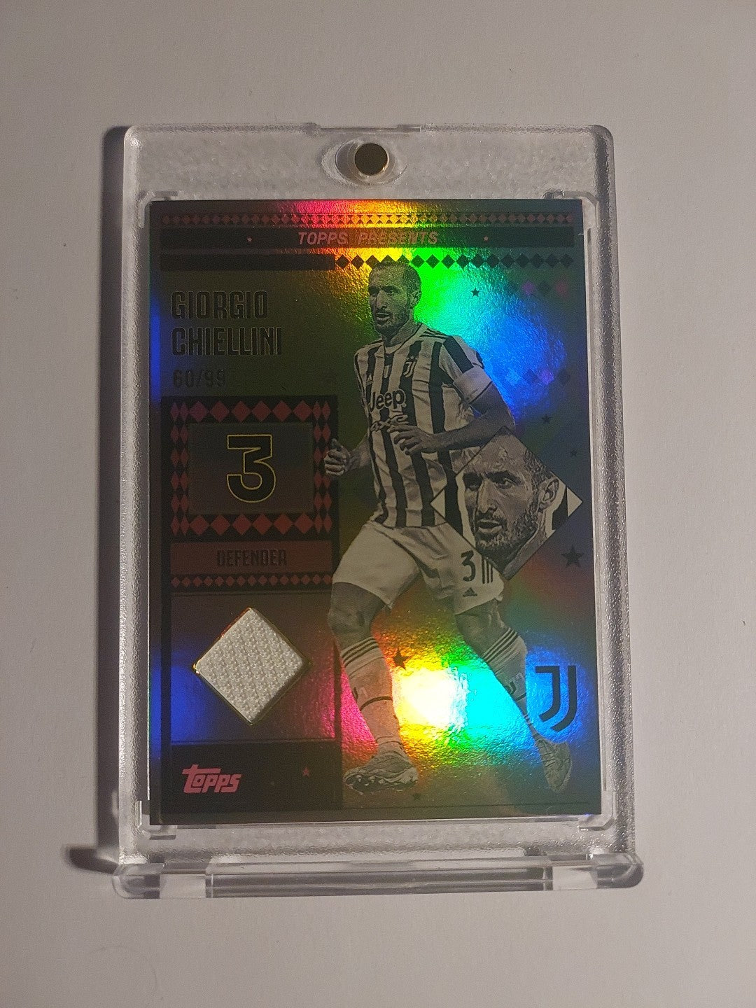 Topps Juventus Team Set 2024-25 Giorgio Chiellini Patch, Relic Numbered 60/99 – Bild 1